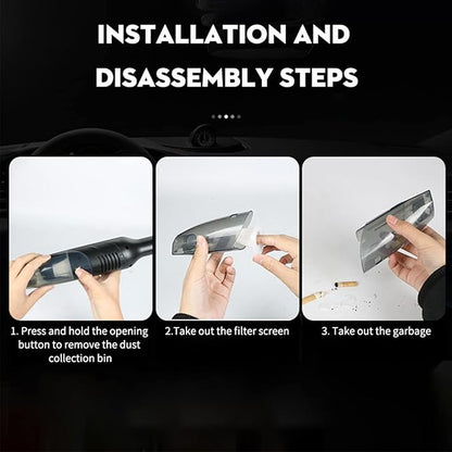 مكنسة يدوية لاسلكية مع فلتر HEPA